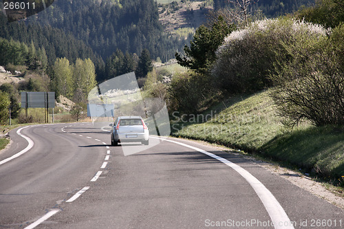 Image of Winding mountain road