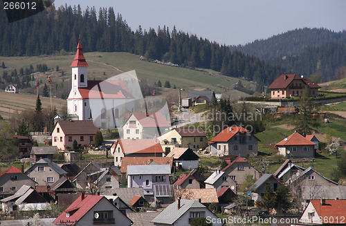 Image of Village - houses and church