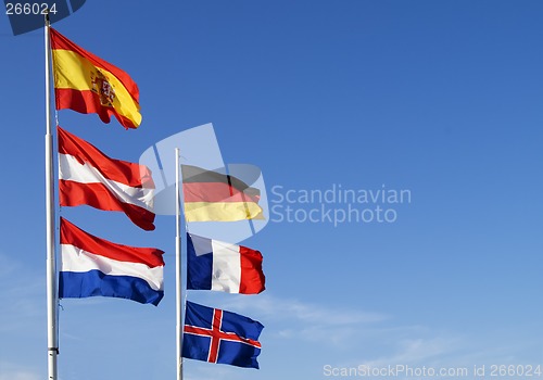 Image of Flags of European nation