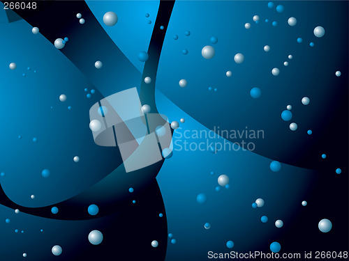 Image of bubble deep blue