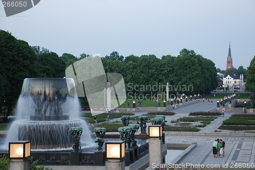 Image of Evening in the Vigeland Sculpture Park
