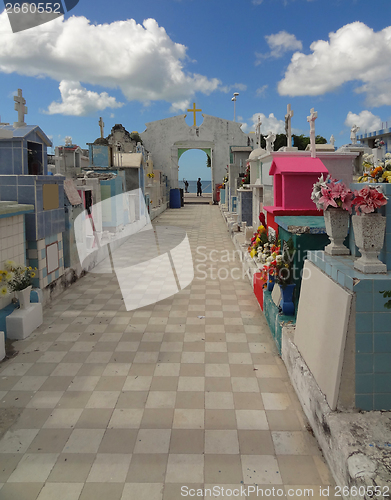 Image of graveyard in Campeche