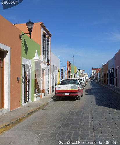 Image of street scenery in Campeche