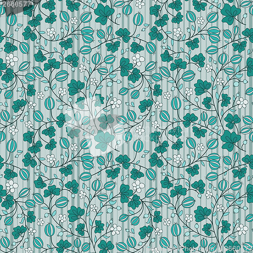 Image of turquoise floral ornament