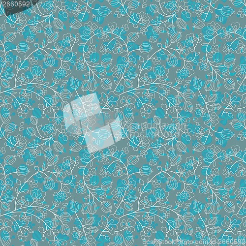 Image of turquoise floral ornament