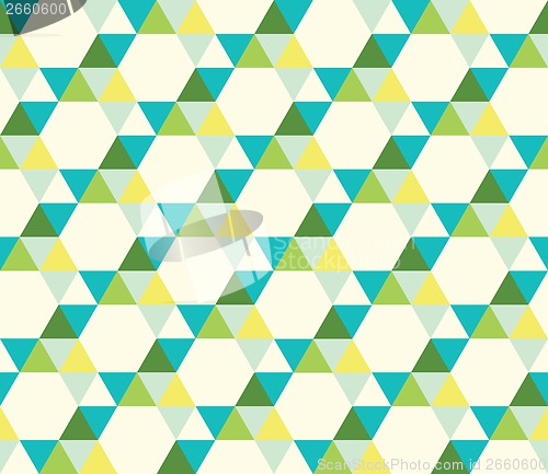 Image of seamless pattern of triangles