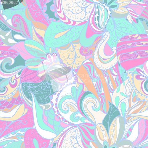Image of Seamless abstract hand-drawn texture