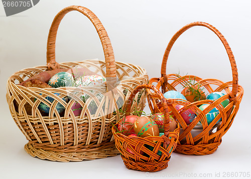Image of Three Easter baskets