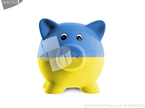 Image of Unique pink ceramic piggy bank