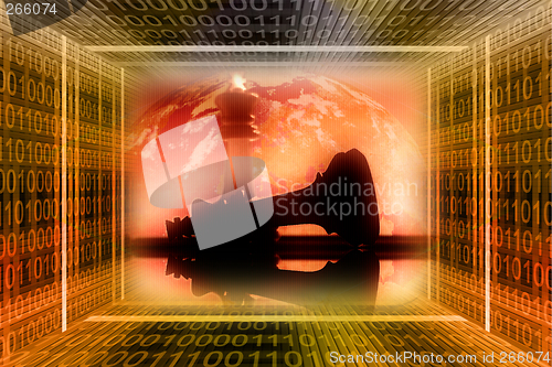 Image of Digital, industrial war concept, competition in the market
