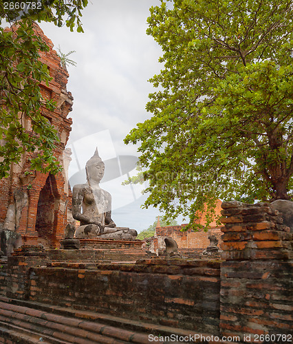 Image of Buddha Sculpture. Thailand, Ayuthaya