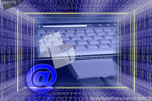 Image of Global Information technology. E-mail concept