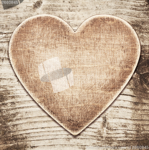 Image of Wooden heart