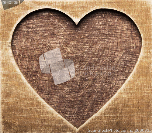 Image of Wooden heart