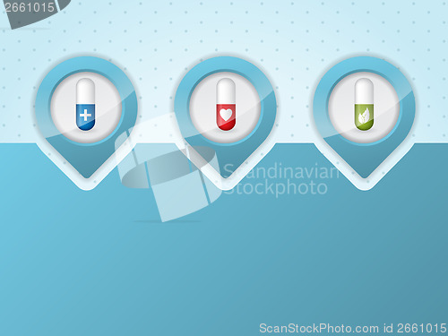 Image of Medical infographic background design