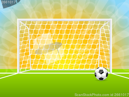 Image of Soccer ball and gate