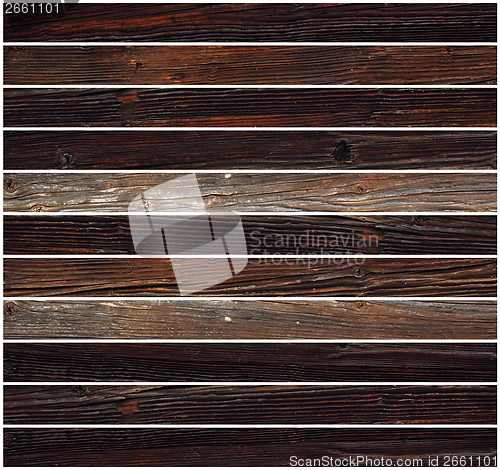 Image of parallel tiles of wood