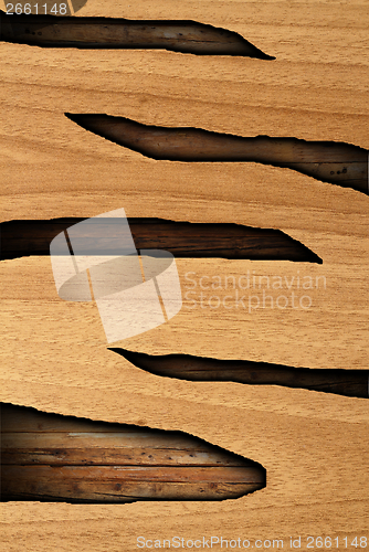 Image of abstract combined wooden surfaces