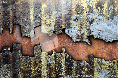 Image of abstract texture of grungy weathered metal