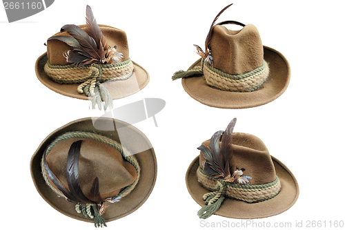 Image of traditional hunting hat details