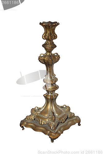 Image of antique isolated candlestick