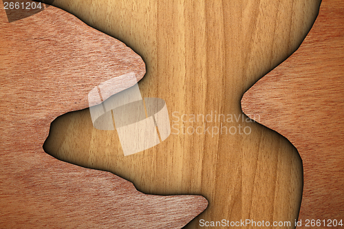 Image of beautiful organic textures of wood