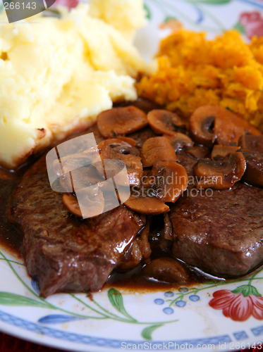 Image of Steak mushroom meal