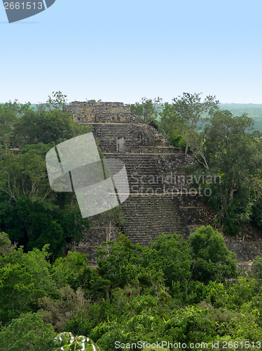 Image of temple at Calakmul