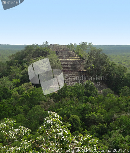 Image of temple at Calakmul