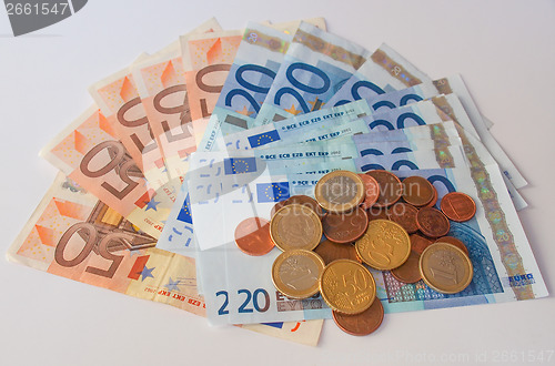 Image of Euros coins and notes