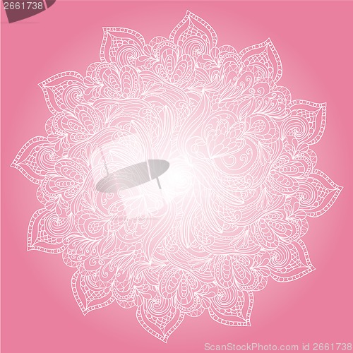 Image of monochrome abstract hand-drawn ornament