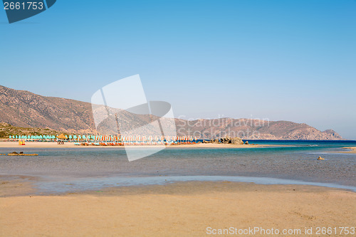 Image of Elafonissos beach lagoon