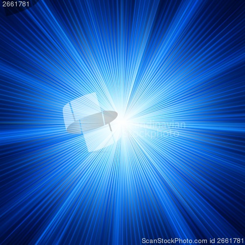 Image of Blue color design with a burst. EPS 10