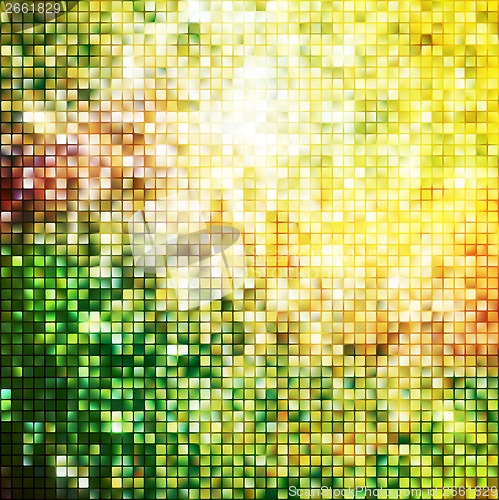 Image of Amazing template design on gold and green. EPS 10