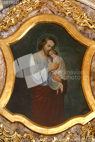 Image of Saint Joseph with child Jesus