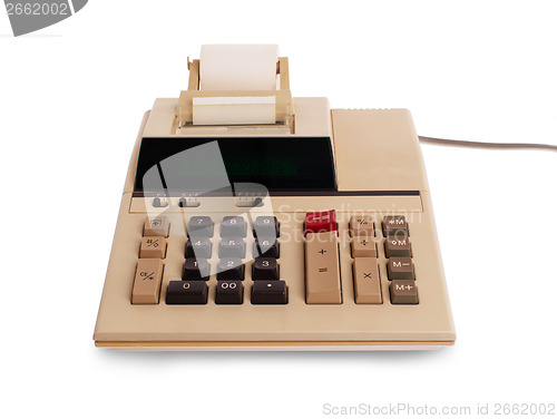 Image of Old calculator for doing office related work