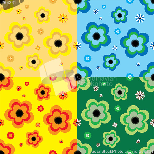 Image of pansy tile multi