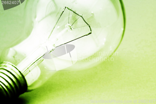 Image of Background with lit lightbulb