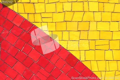 Image of Red and yellow mosaics