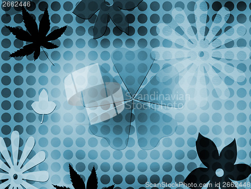 Image of Flowers & Leafs - background