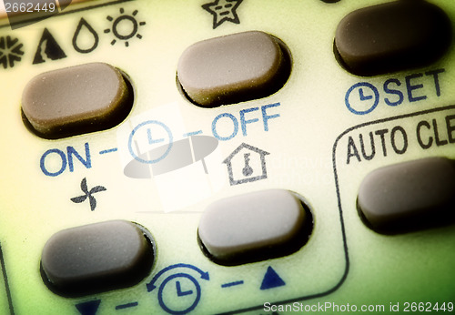 Image of Remote buttons.