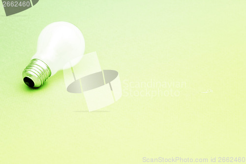 Image of Background with lit lightbulb