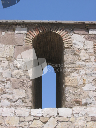 Image of Window in a rock wall