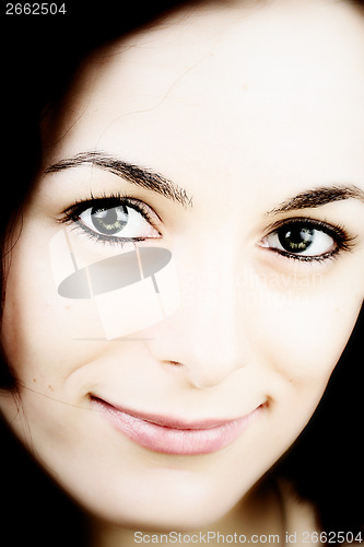 Image of Woman with green eyes