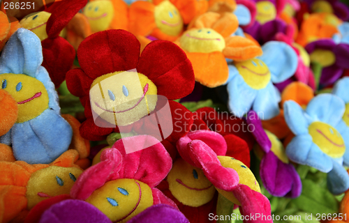 Image of colourful sunflower and her friends