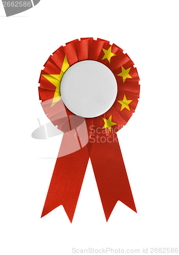 Image of Award ribbon isolated on a white background