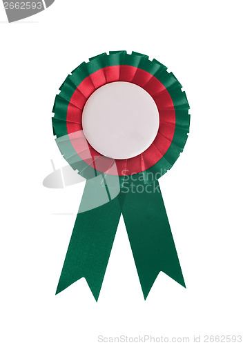 Image of Award ribbon isolated on a white background