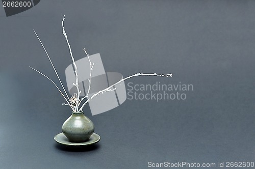 Image of grey ikebana