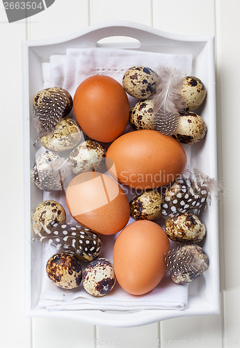 Image of Easter still life with eggs