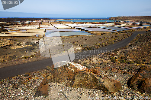 Image of salt in  lanzarote spain musk p